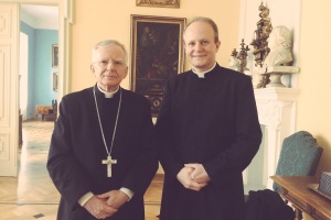 arcybiskup jędraszewski i ksiądz szopa